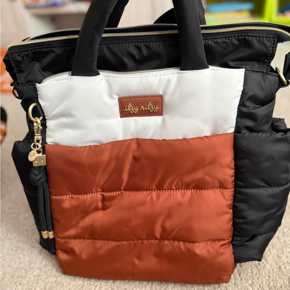Itzy Ritzy Coffee & Cream Dream Convertible Backpack